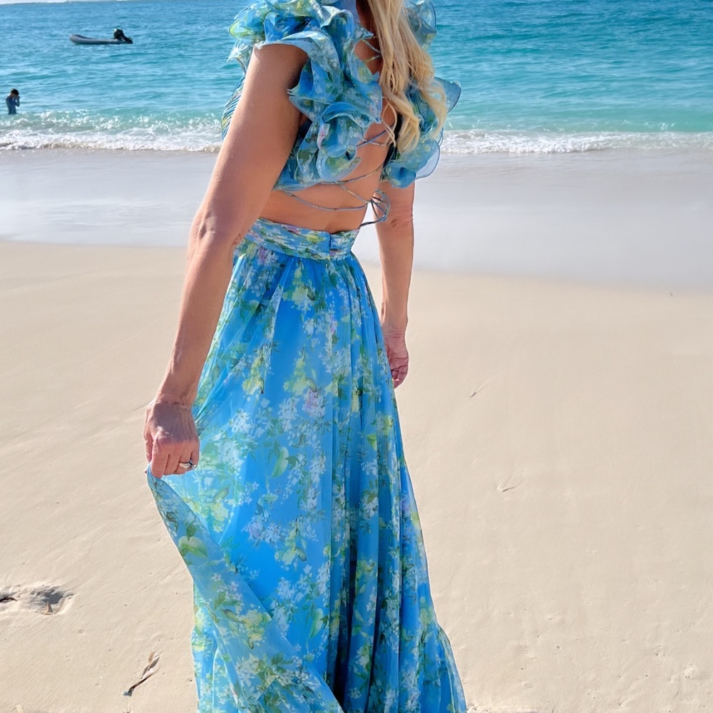 Mac Duggal chiffon gown